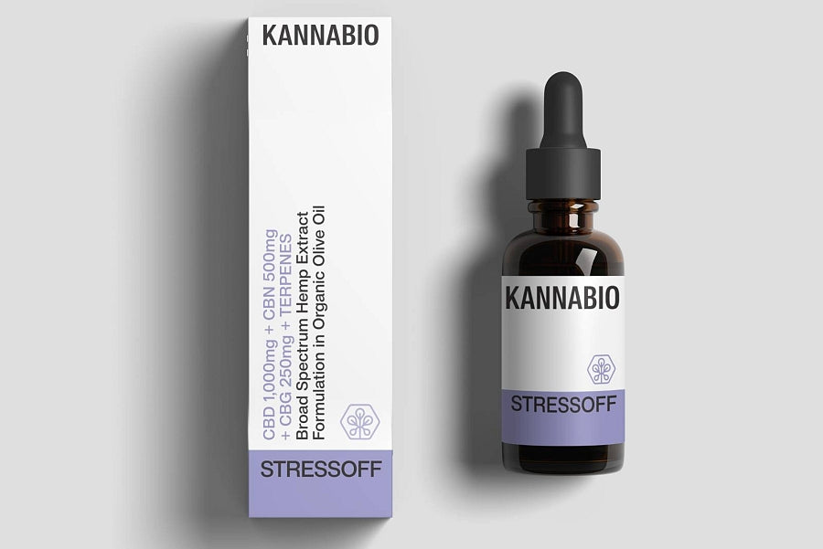 STRESSOFF CBD+CBG+CBN+Τερπένια (1,750mg/10ml) THC Free