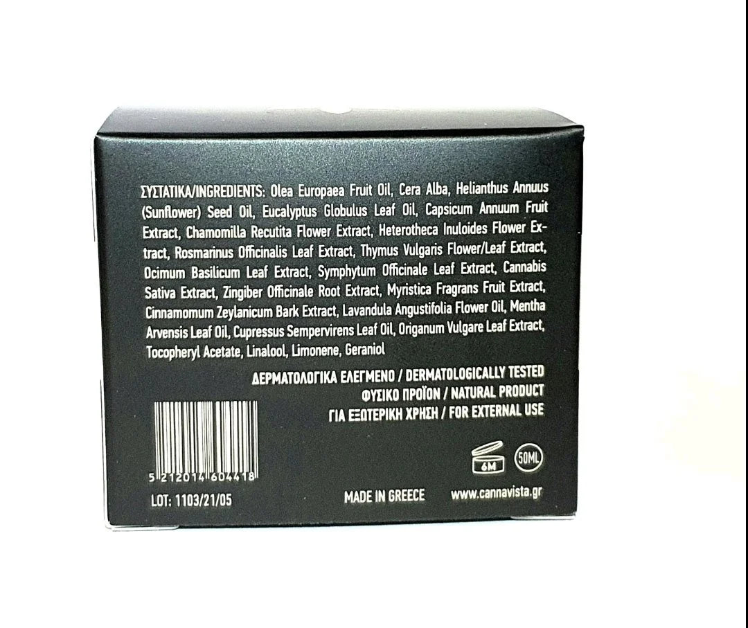 Muscle Pain Cream with Cannabis Extract