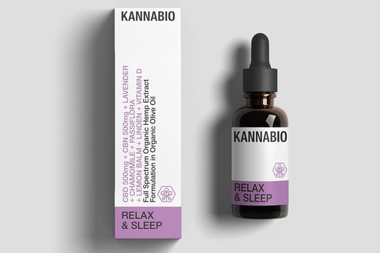 RELAX & SLEEP CBD 5% + CBN 5% + Βότανα (10ml) THC Free