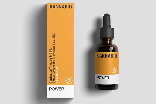 POWER - Βάμμα Μανιταριού Cordyceps με CBG 500mg (20ml)
