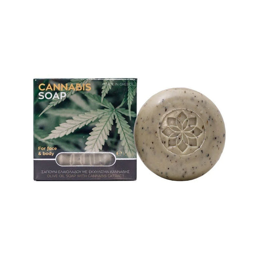 Olive Oil Soap with Cannabis Extract for Face and Body