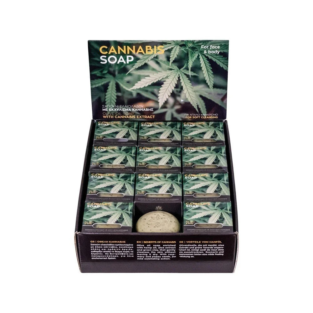 Olive Oil Soap with Cannabis Extract for Face and Body